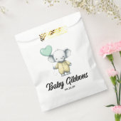 Elephant Baby shower Bedankzakje (Gezegeld)