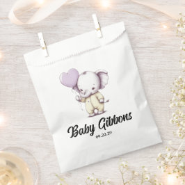 Elephant Baby shower Bedankzakje