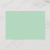 Elephant Baby shower Book Card Mint Green Chevron Plaatskaartje (Achterkant)