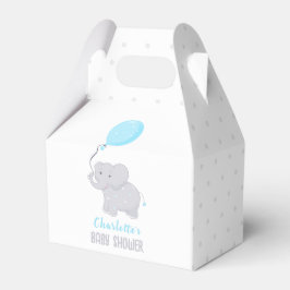 Elephant Baby shower Boy Cute Favor Box Bedankdoosjes