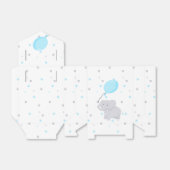 Elephant Baby shower Boy Cute Favor Box Bedankdoosjes (Uitgevouwen)