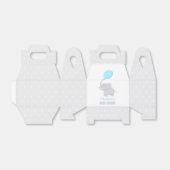 Elephant Baby shower Boy Cute Favor Box Bedankdoosjes (Uitgevouwen)