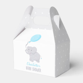 Elephant Baby shower Boy Cute Favor Box Bedankdoosjes