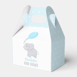 Elephant Baby shower Boy Cute Favor Box Bedankdoosjes