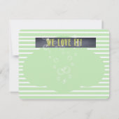 Elephant Baby shower Dank je wel Bedankkaart (Achterkant)