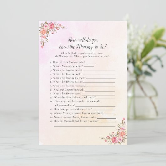 Elephant Baby shower dat het beste gamma van mama Kaart (Staand voorkant)