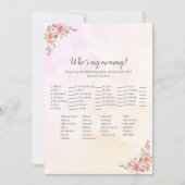 Elephant Baby shower dat mijn mama is Kaart (Voorkant)