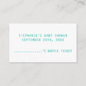 Elephant Baby shower Diaper Raffle Informatiekaartje (Achterkant)