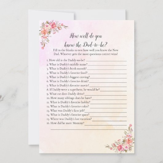 Elephant Baby shower die papa het beste spel kent Kaart (Voorkant)