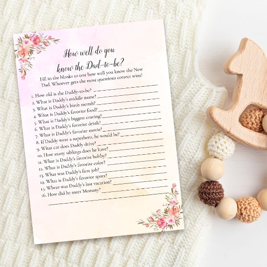 Elephant Baby shower die papa het beste spel kent Kaart