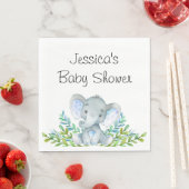 Elephant Baby shower, eerste verjaardagsfeest serv Servet (Insitu)