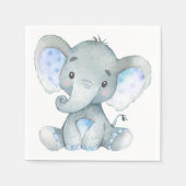 Elephant Baby shower, eerste verjaardagsfeest serv Servet (Voorkant)