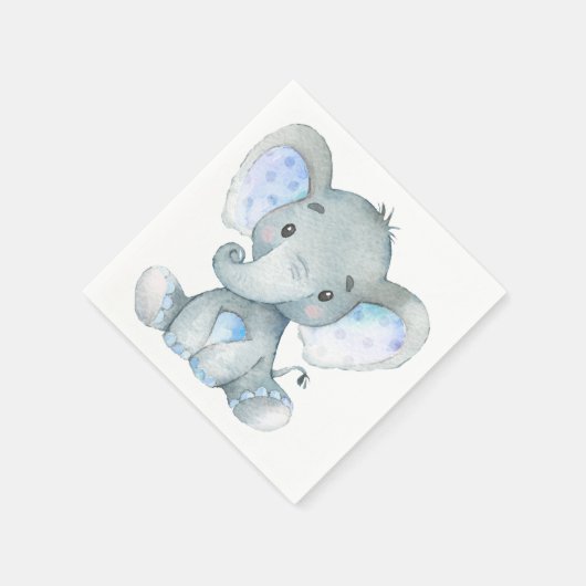 Elephant Baby shower, eerste verjaardagsfeest serv Servet (Hoek)