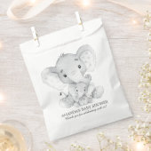 Elephant Baby shower Favor Bags Bedankzakje (Geknipt)