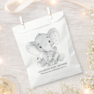 Elephant Baby shower Favor Bags Bedankzakje