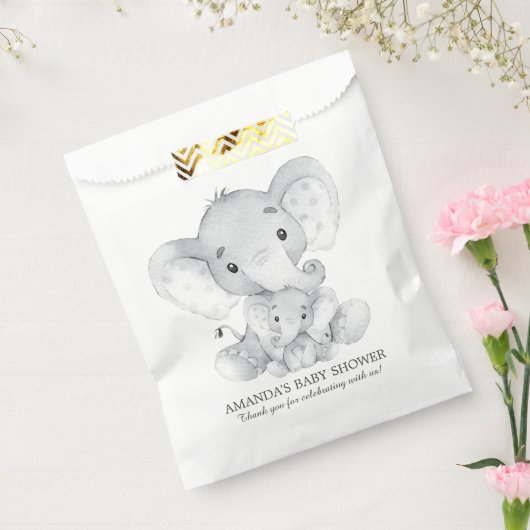 Elephant Baby shower Favor Bags Bedankzakje (Gezegeld)