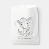 Elephant Baby shower Favor Bags Bedankzakje (Voorkant)
