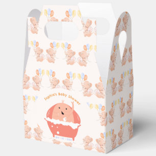 Elephant Baby shower Favoriet Box Bedankdoosjes