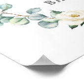 Elephant Baby shower Floral Greenery Welcome Poster (Hoek)