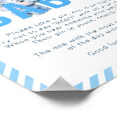 Elephant Baby shower Game Poster - "Zeg geen Baby (Hoek)