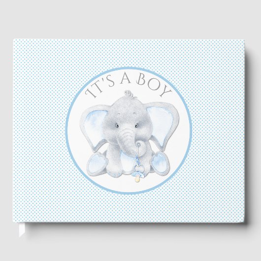 Elephant Baby shower Gastenboek (Voorkant)
