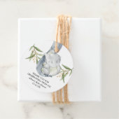 Elephant baby shower gender-neutrale gunstlabels bedankjes labels (In situ)