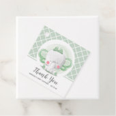 Elephant Baby shower Geslacht Neutraal Bedankjes Labels (In situ)