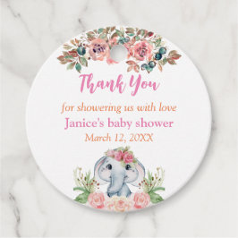 Elephant Baby shower Gift Labels