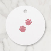 Elephant Baby shower Gift Labels (Achterkant)