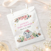 Elephant Baby shower Gift Labels Bedankzakje (Geknipt)