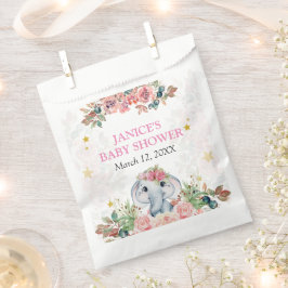 Elephant Baby shower Gift Labels Bedankzakje