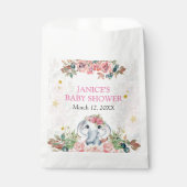 Elephant Baby shower Gift Labels Bedankzakje (Voorkant)
