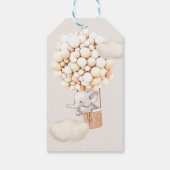 Elephant Baby shower Gift Labels Cadeaulabel (Achterkant)