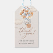 Elephant Baby shower Gift Labels Cadeaulabel (Voorkant)