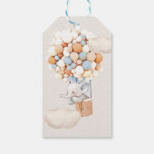 Elephant Baby shower Gift Labels Cadeaulabel (Achterkant)