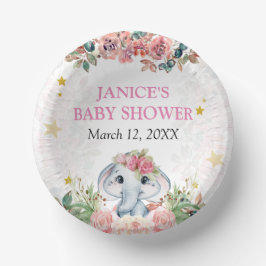 Elephant Baby shower Gift Labels Papieren Kommen