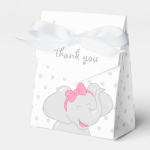 Elephant Baby shower Girl 💗 🐘 Bedankdoosjes
