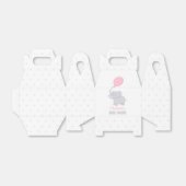 Elephant Baby shower Girl Cute Favor Box Bedankdoosjes (Uitgevouwen)