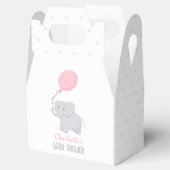Elephant Baby shower Girl Cute Favor Box Bedankdoosjes (Geopend)