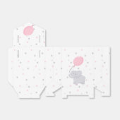 Elephant Baby shower Girl Cute Favor Box Bedankdoosjes (Uitgevouwen)