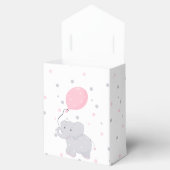 Elephant Baby shower Girl Cute Favor Box Bedankdoosjes (Geopend)