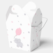 Elephant Baby shower Girl Cute Favor Box Bedankdoosjes (Geopend)