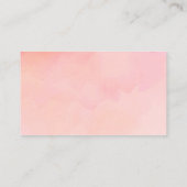 Elephant Baby shower Girl Luier Raffle Ticket Informatiekaartje (Achterkant)