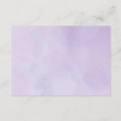 Elephant Baby shower Girl Paarse Books for Baby Informatiekaartje (Achterkant)