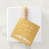 Elephant Baby shower Hartelijk dank Bedankjes Labels (Met doos)