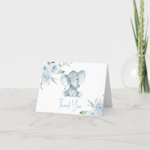 Elephant Baby shower Hartelijk dank Bedankkaart