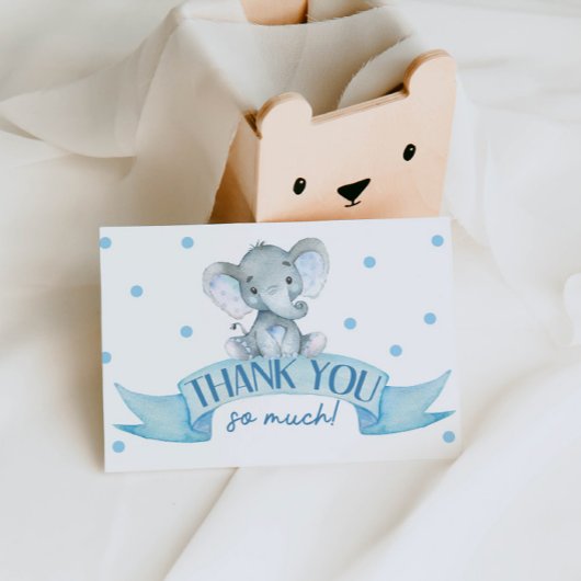 Elephant Baby shower Hartelijk dank Bedankkaart