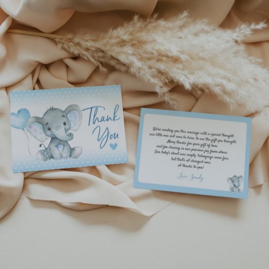 Elephant Baby shower Hartelijk dank Bedankkaart