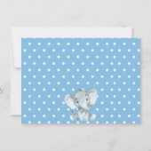 Elephant Baby shower Hartelijk dank Bedankkaart (Achterkant)