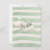 Elephant Baby shower Invitation (Achterkant)